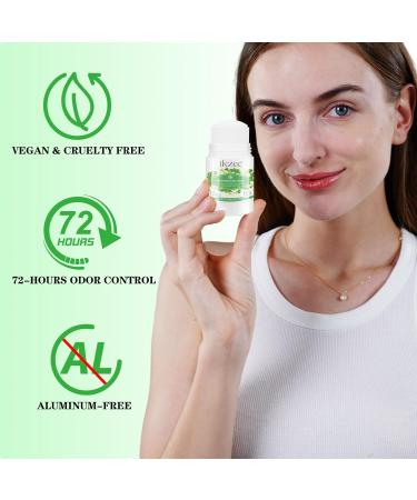 Whole Body Deodorant Smooth Solid Stick Natural Deodorant for Women and Men 48 Hour Odor Control - Aluminum Free Baking Soda Free Skin Safe - 1.4 ounce(2 pack) Cucumber & Minted - Buy Online on GoSupps.com