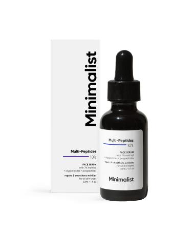 Minimalist Multi Peptide Night Face Serum for Ageless Younger Skin  30 ml | Collagen Boosting  Hydrating & Overnight Repair Serum for Women & Men with 7% Matrixyl 3000 & 3% Bio-Placenta