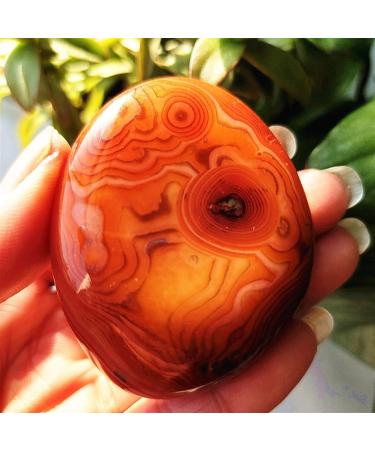 Natural Lace Stone Sardonyx Agate Palm Hand Play Witchcraft Supplies Spiritual Decor Home Decoration Crystals ZJGIDTEM (Color : A599 51g) - Buy Online on GoSupps.com