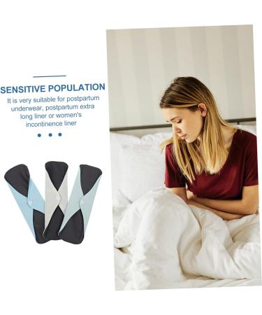 Hemoton 3Pcs Washable Cloth Menstrual Pads Set - Durable Sanitary Napkins for Women with Wings - Aunt Towel Liner Pul - Buy Online on GoSupps.com