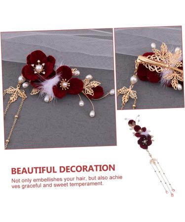 FRCOLOR the antique ball hair clip flower hair headpiece for women hair barrettes for women hair clip for women hair ornaments for women side clip girl the flowers zinc Flowers - Buy Online on GoSupps.com