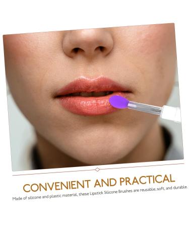 16 Pcs Portable Lipstick Brush Set - Silicone Lip & Eye Makeup Tools for Flawless Application - Buy Online on GoSupps.com