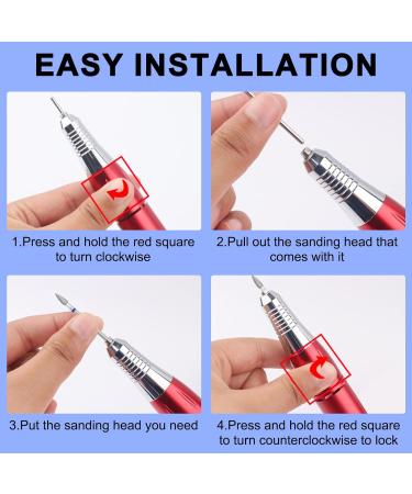 Vnjaoi Diamond Nail Drill Bits Efile Cuticle Drill Bit Nail Buffer Bit Russian Electric File Bits for Under Nail Dead Skin Cleaning Cuticle Removal Nail Art Design Manicure (Medium) c-medium - Buy Online on GoSupps.com