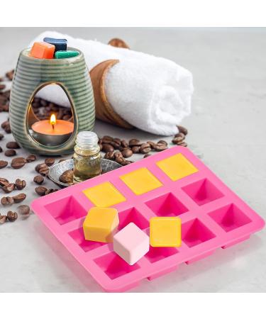 Mity rain Silicone Wax Melts Mold Set - 2pcs 12-Cavity Square Baking Molds for Candle-Making and Scented Wax Melts - Ideal for Baby Food, Chocolate, Truffles, Ganache, Jelly, Candy, Praline - Buy Online on GoSupps.com