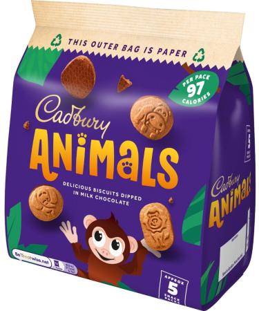 Cadbury Animals Mini Biscuits 99.5g - Delicious Animal-Shaped Snack for Kids and Adults - Buy Online on GoSupps.com