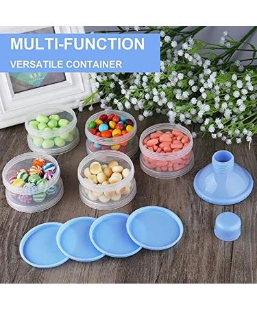 Felly Portable 4-Layer Formula Dispenser & Snack Storage Box - Blue | Ideal for Travel & Outdoor Activities - Buy Online on GoSupps.com