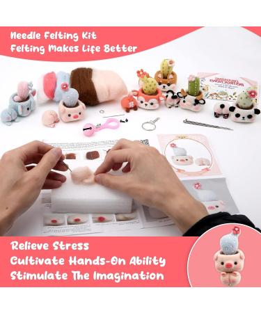 Needle Felting Starter Kit with Basic Tools - Pig Design | DIY Craft Supplies - Buy Online on GoSupps.com