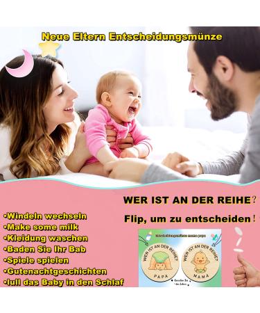 Pulangren Baby Gift for Young Girls & Boys - Unique Pregnancy Gift Wooden Decision Coin Baptism Gift Ideas for Expectant Mothers - Buy Online on GoSupps.com