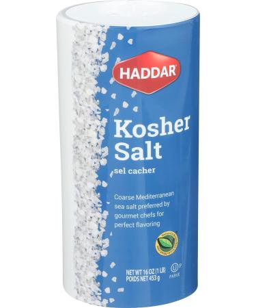 Haddar Kosher Salt 16 oz - Premium Quality Kosher Salt for Cooking and Seasoning - Buy Online on GoSupps.com