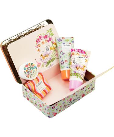Cath Kidston Hand Cream 30ml Hand Wash 30ml Hand Soak 30g and Hand Balm 9g Giftable festive Tin Beauty Gift For Her Travel Size and Vegan Friendly Hand Moisturiser Essentials Oils Hand Care Gift Set - Buy Online on GoSupps.com