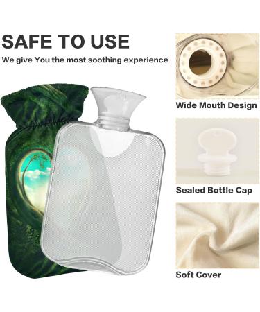 Naanle Hot Water Bottle with Lid - Tree of Life Design | 2L Heat Therapy for Back Pain Relief Hand & Foot Warmer - Buy Online on GoSupps.com