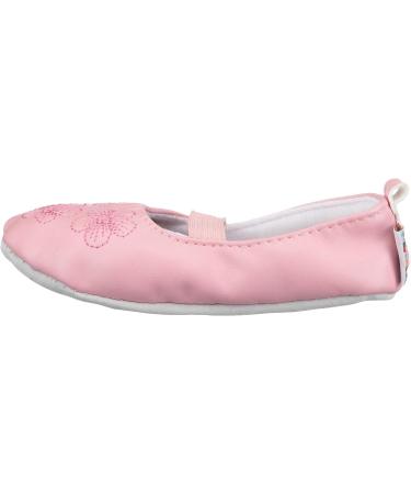 Playshoes Girls Gymnastics Shoes - Ballet Slippers with Flower Design Size 24/25 EU Pink - Buy Online on GoSupps.com