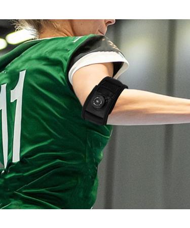 Milisten Adjustable Elbow Pads & Arm Brace Support for Sports - Fitness Tennis Volleyball & Basketball - Forearm Protector in Black - Buy Online on GoSupps.com