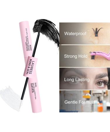 Cluster Lashes Kit Bond and Seal Lash Glue Black Eyelash Glue Cluster Lashes Glue Bond and Seal Individual Lashes at Home Lash Extension Kit Individual Lash Glue Waterproof Lash Bond and Seal 5ml+5ml Bond and Seal (Black+Clear) Tool - Buy Online on GoSupps.com