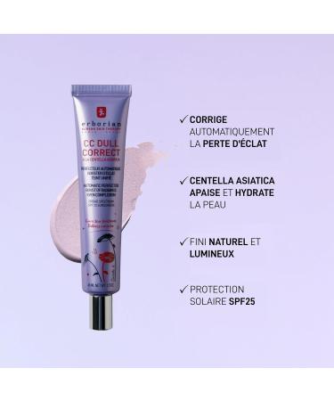 Erborian - CC Dull Correct - Automatic Complexion Perfector - Based on Centella Asiatica - Illuminating Radiance Booster Unified Skin - Face Cream - Korean Product - Buy Online on GoSupps.com