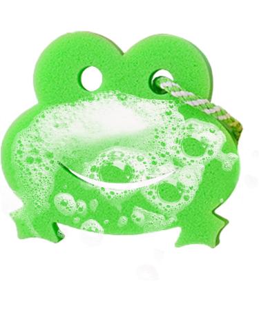 Animal Shape Bath Sponge Deep Cleansing Bath Scrubber Cartoon Bath Sponge Body Cleansing Sponge Bathing Sponge for Kids Animal Design Scrubber Body Scrubber Sponge Frog - Buy Online on GoSupps.com
