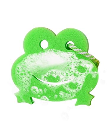 Vbnuyhim Shower Sponge Body Wash Sponge Animal Shape Back Scrubber - Bath Sponge Cartoon Scrubber for Body Wash Bath Cleaning Accessories Frog