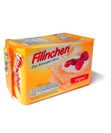 Buy Pack of 3 Filinchen The Crunchy Bread Original - Low Sugar & Low Sodium Wheat Snacks (3 x 75g) - International Shipping Available - Buy Online on GoSupps.com