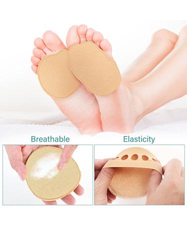 2 Pair Honeycomb Forefoot Pads - Metatarsal & Ball of Foot Cushions for Pain Relief | Non-Slip & Reusable | Sweat Prevention | Women Men Unisex | Various Shoe Types - Buy Online on GoSupps.com