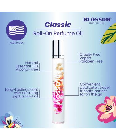 Blossom Roll on Perfume for Women Alcohol Free Rollerball Perfume Oil with Essential Oils Infused with Real Flowers Made in USA 0.20oz (Peach Jasmine Rose Gardenia Sandalwood) Island Hibiscus Island Hibiscus 0.2 Fl Oz (Pack of 1) - Buy Online on GoSupps.com