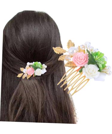 Didiseaon Wedding Hair Comb Bride Wedding Dress Hair Accessories Flower Hair Comb - Buy Online on GoSupps.com