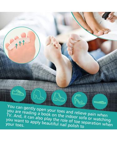 Toe Spreader Hallux Valgus Set | Pain Relief for Hammer Toe & Bunion - 2 Pairs of Toe Separators & Bunion Pads for Yoga & Sports - Buy Online on GoSupps.com