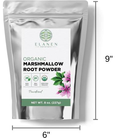 Organic Marshmallow Root Powder 8 oz - USDA Certified Althea Officinalis Herb Powdered, 8 Ounce Pack - Buy Online on GoSupps.com