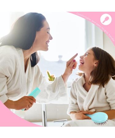 12 Pack Wet Hair Brush & Comb Set for Women Men Kids - Detangler & Detangling Travel Hair Brushes - Plastic Fine & Wide Combs for Curly Hair - Stylish Colors - Buy Online on GoSupps.com