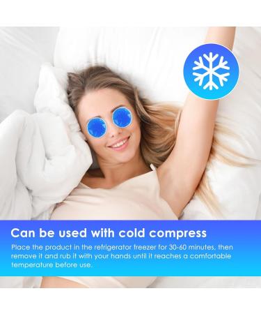 Gel Ice Packs Reusable | Reusable Ice Packs Small Ice Packs for Injuries Reusable for Eye Muscle Skin Care and Cool Down Shakven Blue 7cm - Buy Online on GoSupps.com