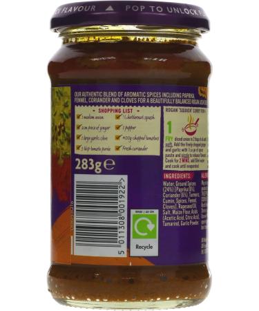  Patak's Rogan Josh Curry Patak Medium Paste (283G) - Buy Online on GoSupps.com