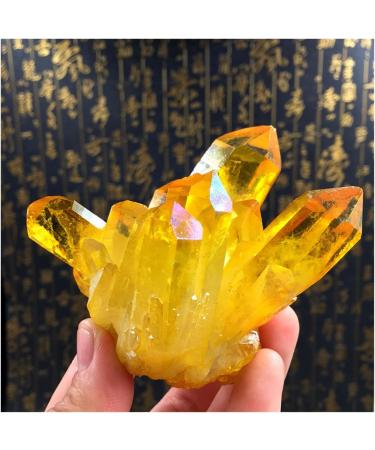 Crystal Rough Natural Crystal Rough Natural Citrine Cluster Rough Ore Degaussing Crystal Stone Aquarium Stone Ornaments Quartz Crystal Cluster Specimen (Size : 100g) - Buy Online on GoSupps.com