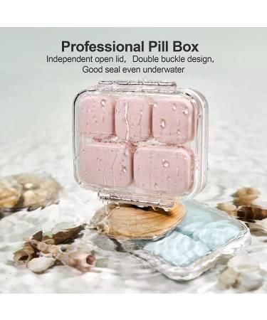 UNI-AOSA Travel Pill Organizer - 10 Compartments, Pink, Moisture & Water Proof, BPA-Free - Buy Online on GoSupps.com