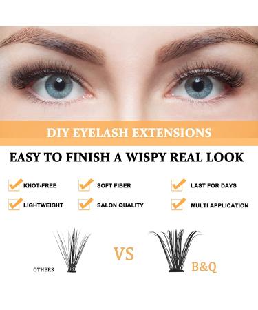 Premium 40D-0.07D Lash Clusters 280PCS | DIY Eyelash Extensions at Home - Buy Online on GoSupps.com