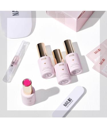 NAILOG Gel Nail Polish Set - 4 Colors Top Coat Color Gel Base 3-In-1 Soak Off UV Gel Polish Kit for Home DIY & Birthday Gifts for Women Nocturnal Allure - Buy Online on GoSupps.com