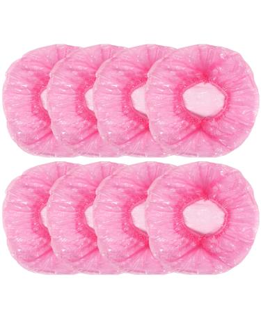 Shintop Disposable Shower Caps for Women 100 Packs Hair Caps Individually Wrapped with Large Elastic Bath Cap for Home Hotel Hair Salon and Spa (Pink)