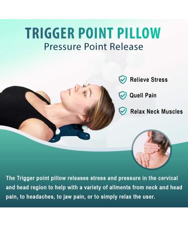 Trigger Point Pillow for Head and Neck Pain Relief - Acupressure Support for Tension Headache Relief and Muscle Relaxation - Buy Online on GoSupps.com