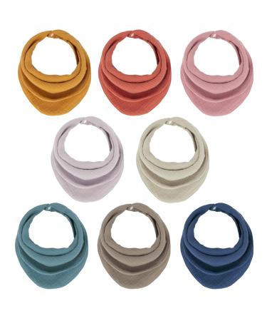 Baby triangular scarf bibs soft & absorbing Musselin Neckkerchen L tzchen with an adjustable push button Musselin Baby Spuckertchchen drool bibs for boys girls toddlers children unisex unisex