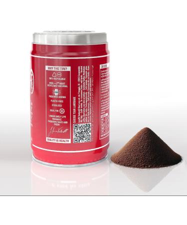 LUCAFF Classic ground coffee 250 g 12 steel jars aroma-saving ground coffee 80% Arabica 20% Robusta sweet taste toasted aroma hazelnut notes soft body high caffeine content - Buy Online on GoSupps.com