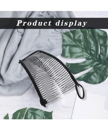 2 PCS Banana Hair Clips Large Size Stretch Banana Clip 30 Teeth Vintage Clincher Combs Non Slip Banana Clip Black Banana Hair Grips Elastic Banana Hairpin for Women Natural Thick Hair Curly Hair - Buy Online on GoSupps.com