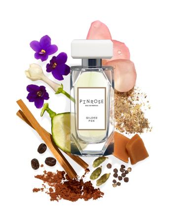 PINROSE Perfumes Gilded Fox - Eau de Parfum Fragrance Spray for Women - Clean Vegan Cruelty-free and Hypoallergenic Scent with Essential Oils - Notes of Cocoa Spice Buttered Rum Amber Coffee Cardamom and Musk