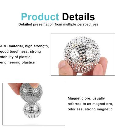 Sporgo Magnetic Massage Balls 6 Piece Set with 10 Massage Rings for Stress Relief & Acupressure Hedgehog Stress Relief Balls 32mm 47mm 56mm Diameter - Buy Online on GoSupps.com