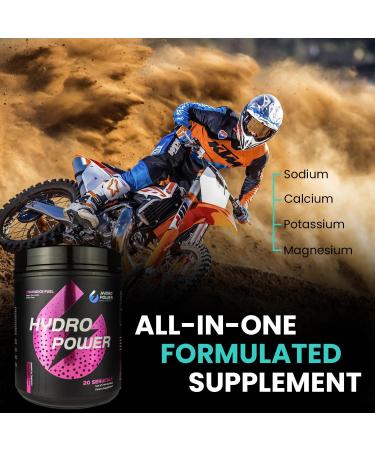 Hydro Power Endurance Fuel | High Carb Vegan Supplement | Maximize Performance & Electrolytes | Gluten-Free Pink Lemonade 20 Servings - Buy Online on GoSupps.com