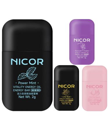 Nose inhalators with essential oils |Vitality Energy Oil Doppel-Hoch-Enerzliegel |Energy-aromatherapy-nose-inhalator aromatherapy stick stimulating aromatherapy fragrance set with 4 flavors