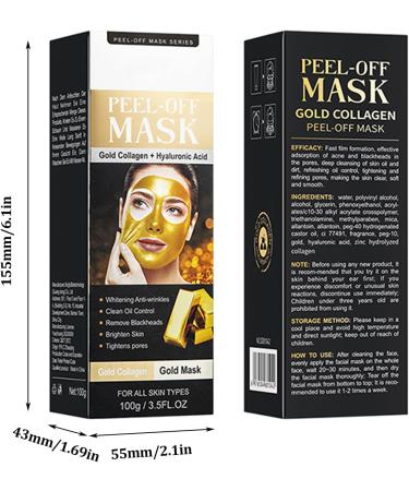  HOUSN Cleansing face mask anti-blackhead to hydrate cleanse and brighten oil control 100g of golden collagen - Buy Online on GoSupps.com