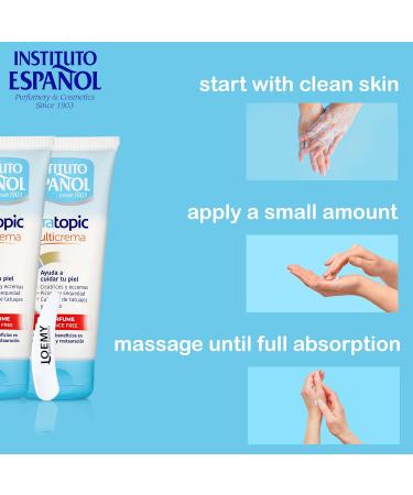 Instituto Espa ol Atopic Dermatitis Moisturizer for Atopic Dermatitis 2 x 150 ml Soothing Cream for Irritated and Red Skin Vegan Natural Hypoallergenic Formula - Buy Online on GoSupps.com