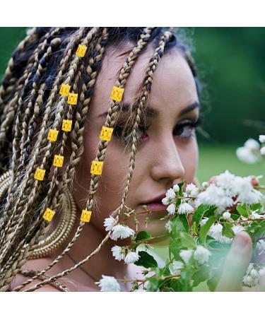 160 Pieces Barrettes Set Wig Braid Hair Extensions Hollow Embossed Hoop Ring DIY Punk Hip Hop Dreadlocks Hair Accessories - Buy Online on GoSupps.com