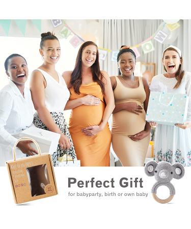 Shop Youuus 6-Piece Baby Gift Set - Newborn Essentials: Bath Towels Handmade Rattles Wooden Toys & More - Perfect for Boys & Girls! - Buy Online on GoSupps.com