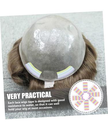 Beaupretty Toupee Tape 8 Sheets Toupee Double Sided Adhesive Tape Wig Bald Cap Adhesive Lace Front Tape Lace Front Glue Lace Tape True Scalp Tape Hair Double Sided Tape Fiber - Buy Online on GoSupps.com