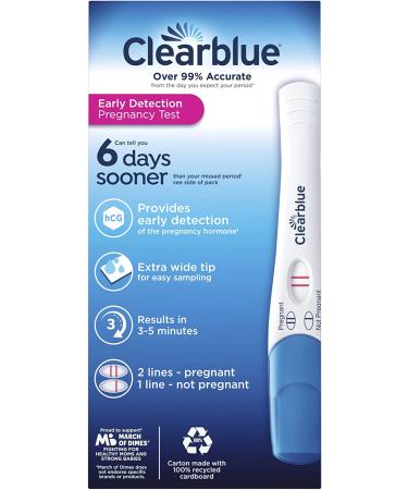 Clearblue Early Detection Pregnancy Test - 5 Count - Buy Online on GoSupps.com