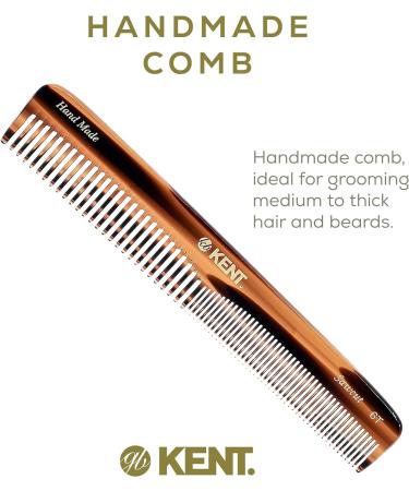 Kent Brushes Handmade Combs Range 6T Medium Size Coarse and Fine Comb for Women A-Tortoiseshell 1 Count (Pack of 1) - Buy Online on GoSupps.com